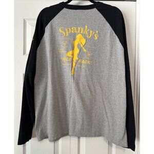 Spanky's Lounge Pool Hall Nice Rack LS T shirt XL balls pocket VTG To The Edge